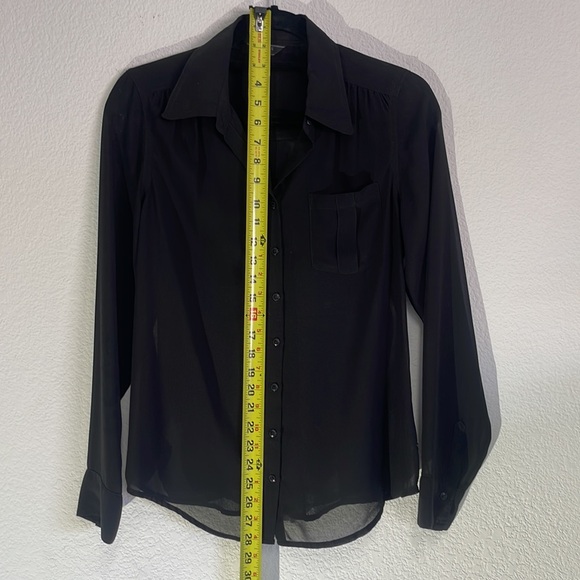 Guess Black Woven Shirt 
Style # W22H64W1V30 - Picture 3 of 4